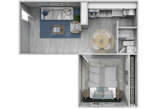 a floor plan of a two bedroom apartment at The Stratton Apartment Homes